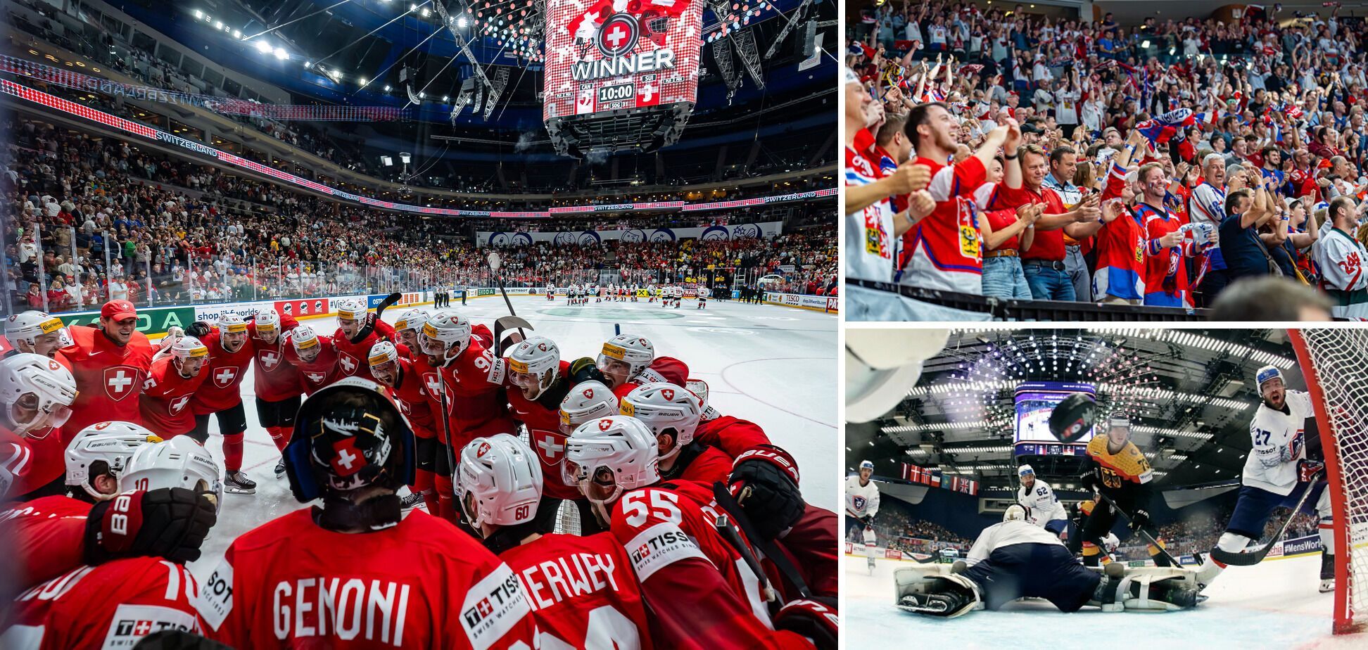 W trzymającym w napięciu finale wyłoniono zwycięzcę Mistrzostw Świata w hokeju na lodzie. Wideo