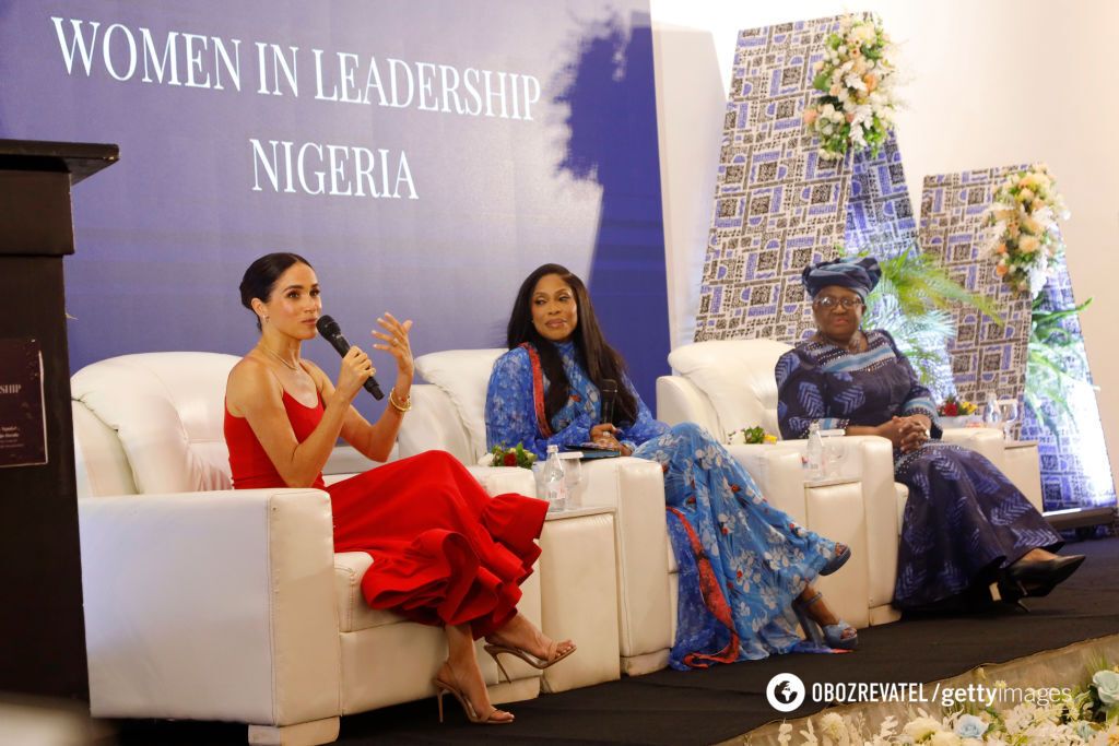 The First Lady of Nigeria criticized Meghan Markle for her ''frank'' appearance. Photo