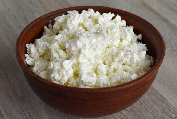 Cottage cheese for the dish