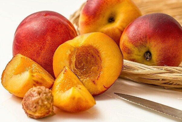 Baking with fresh peaches