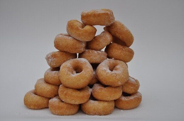Homemade kefir donuts