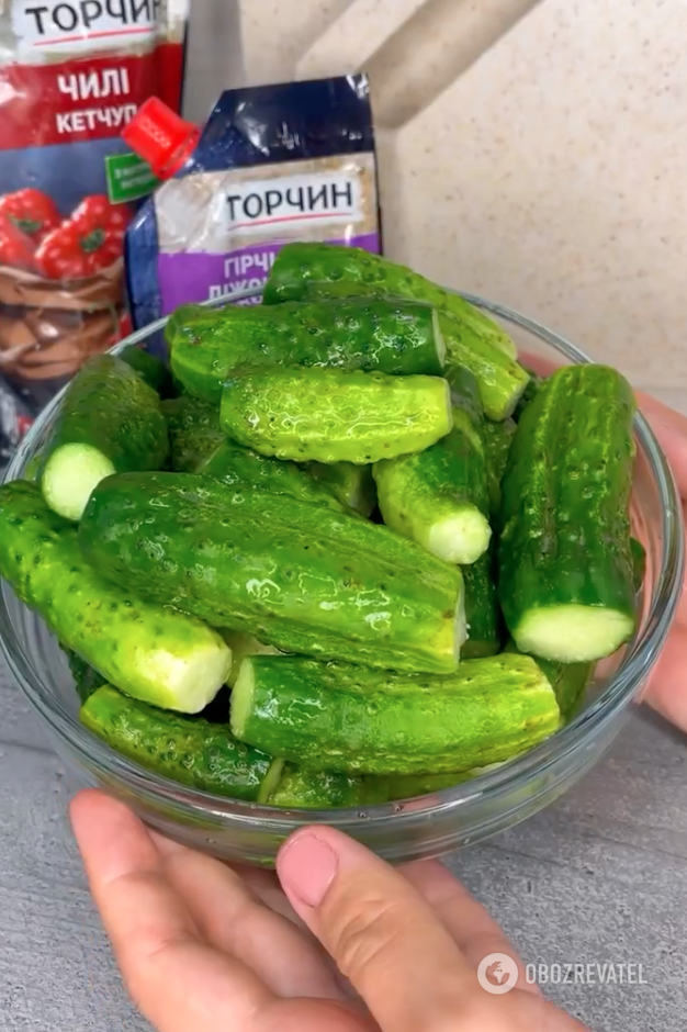 Fresh cucumbers