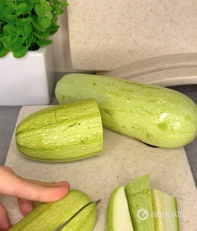 Raw zucchini