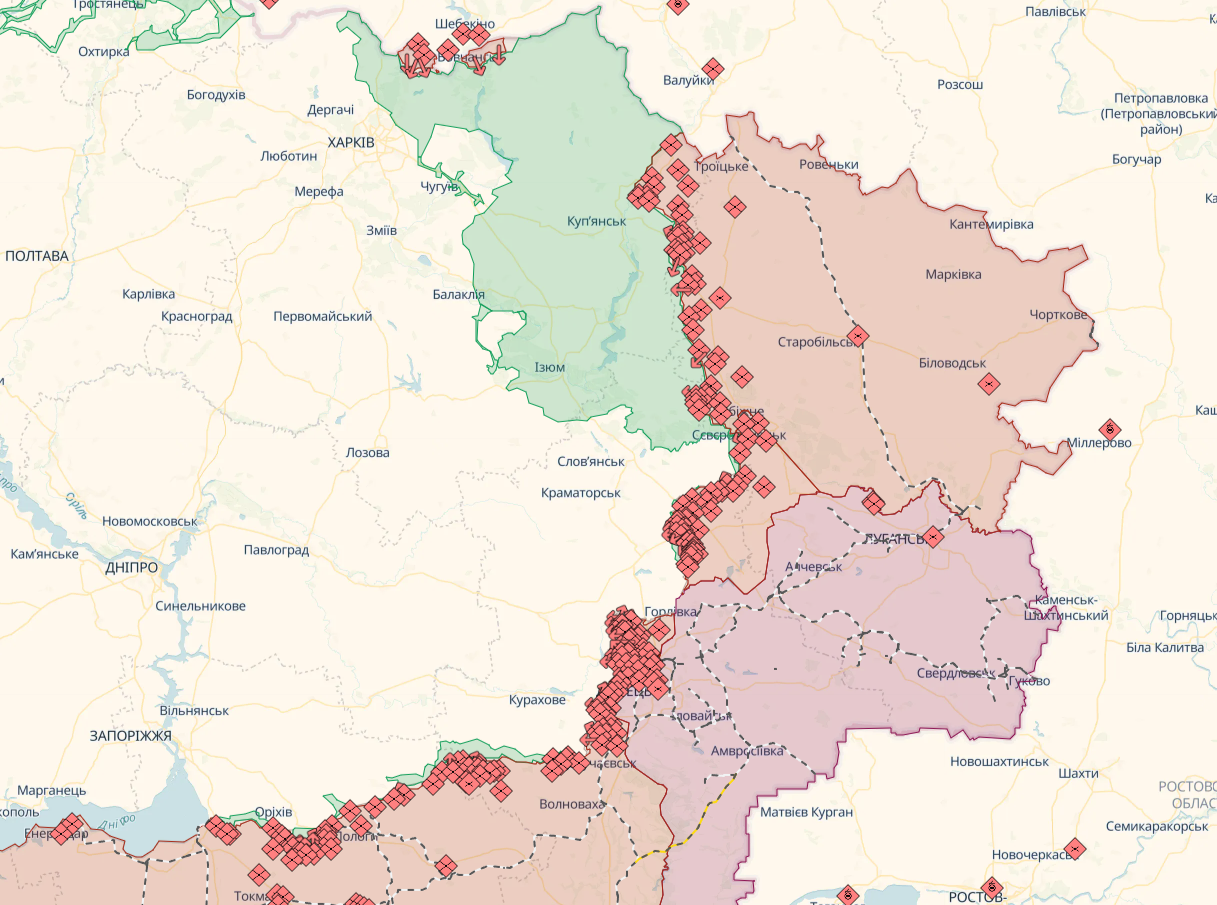 The situation at the front remains tense but controlled, with 110 military clashes reported over the day - General Staff