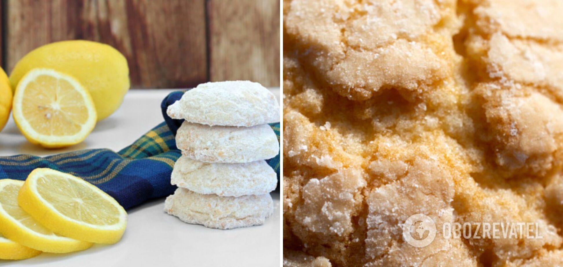 Lemon crackle cookies