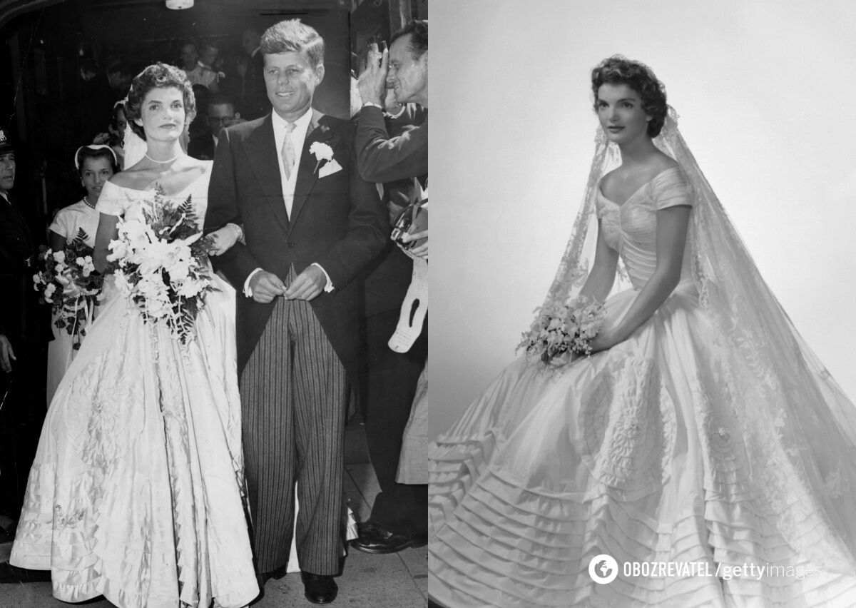 From Jacqueline Kennedy to Olena Zelenska: what the first ladies wore when they got married. Photo