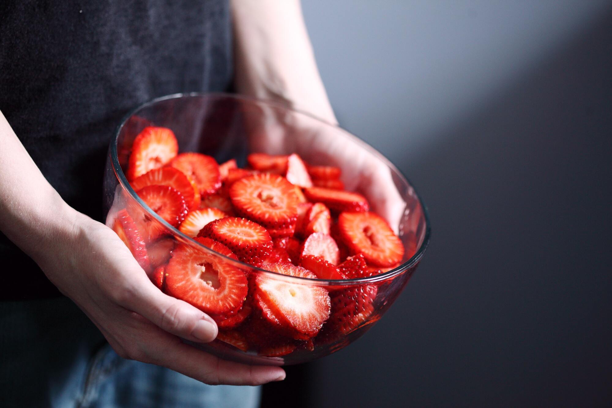 Strawberries for the filling