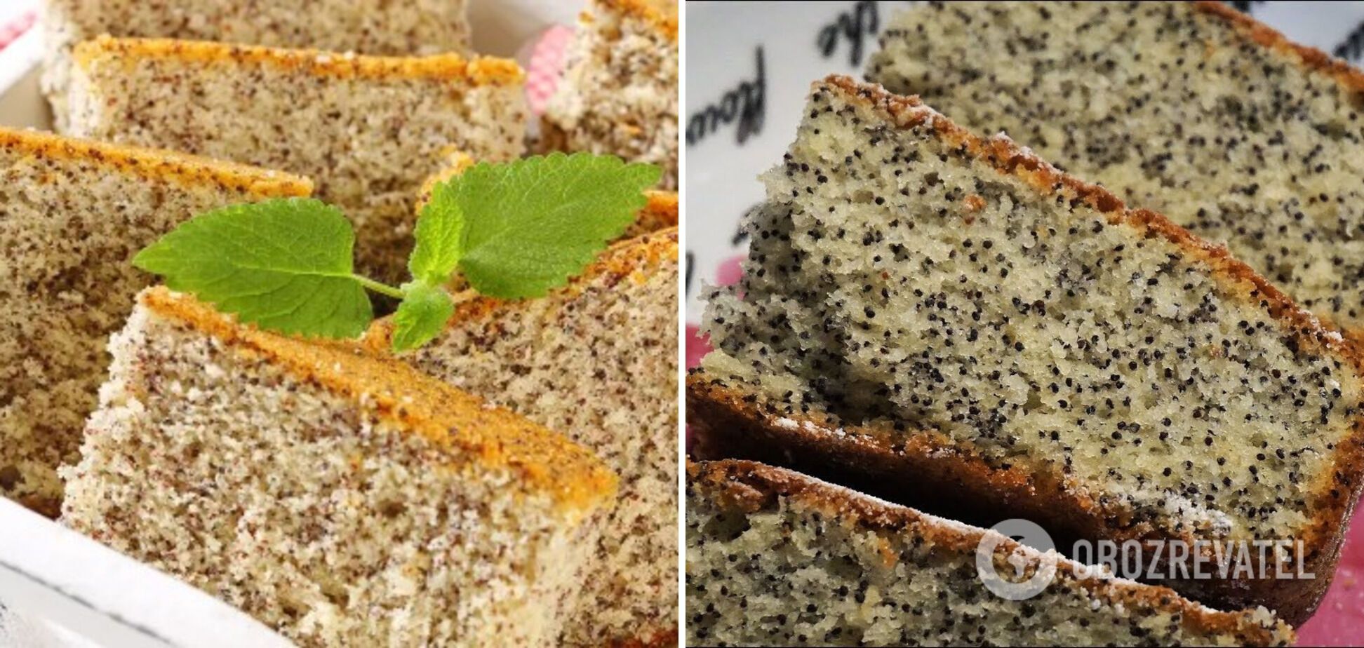 Poppy seed cake without yeast and baking