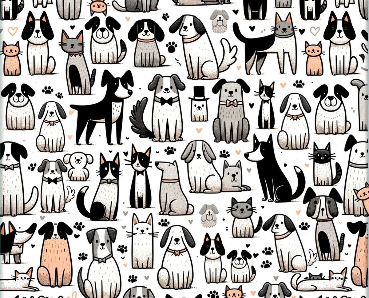 Only the most attentive can do it: find 16 cats among the dogs in the picture