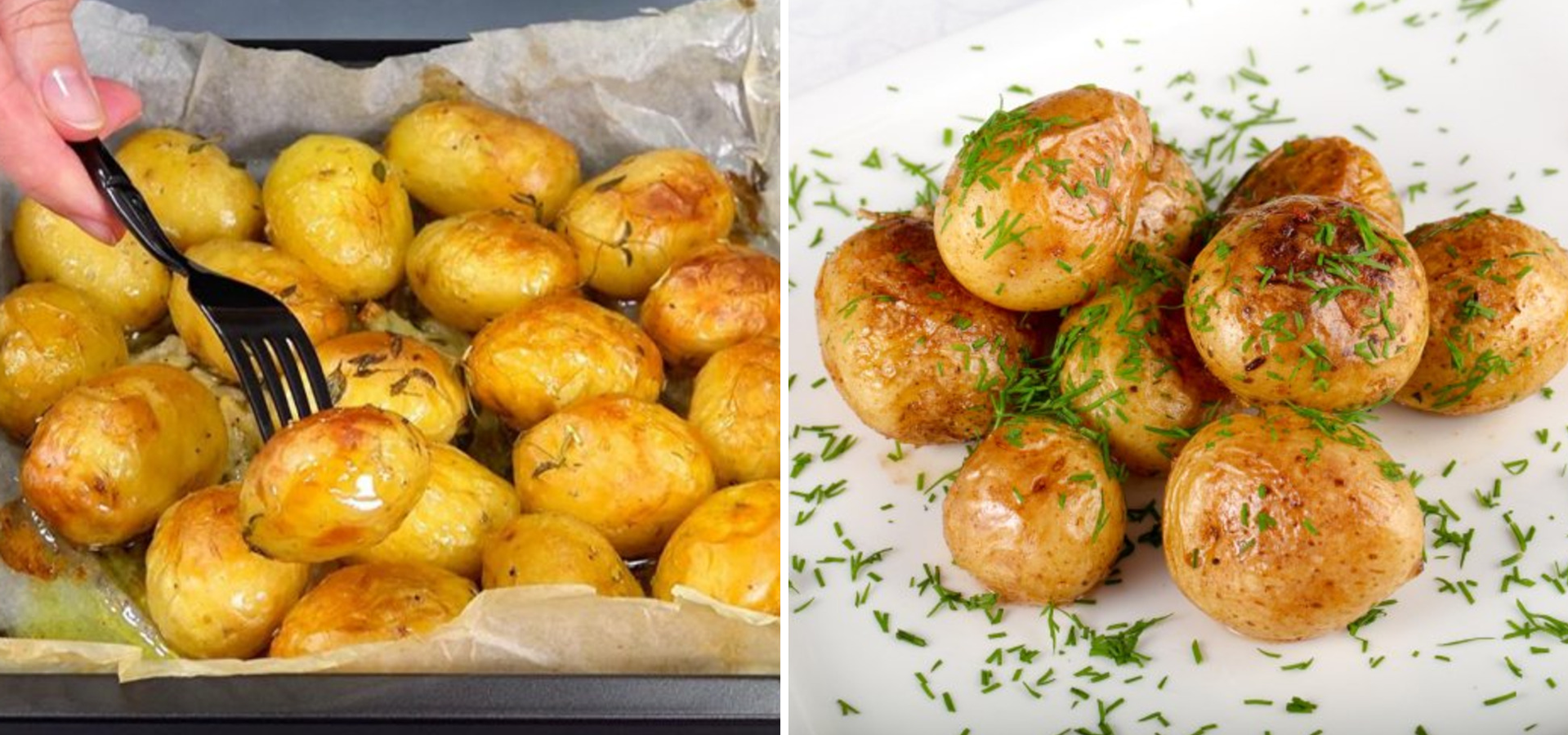 Baked new potatoes