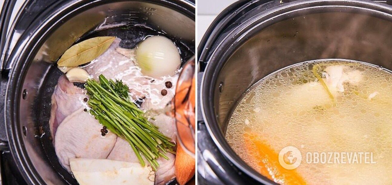 How to cook a clear broth for aspic