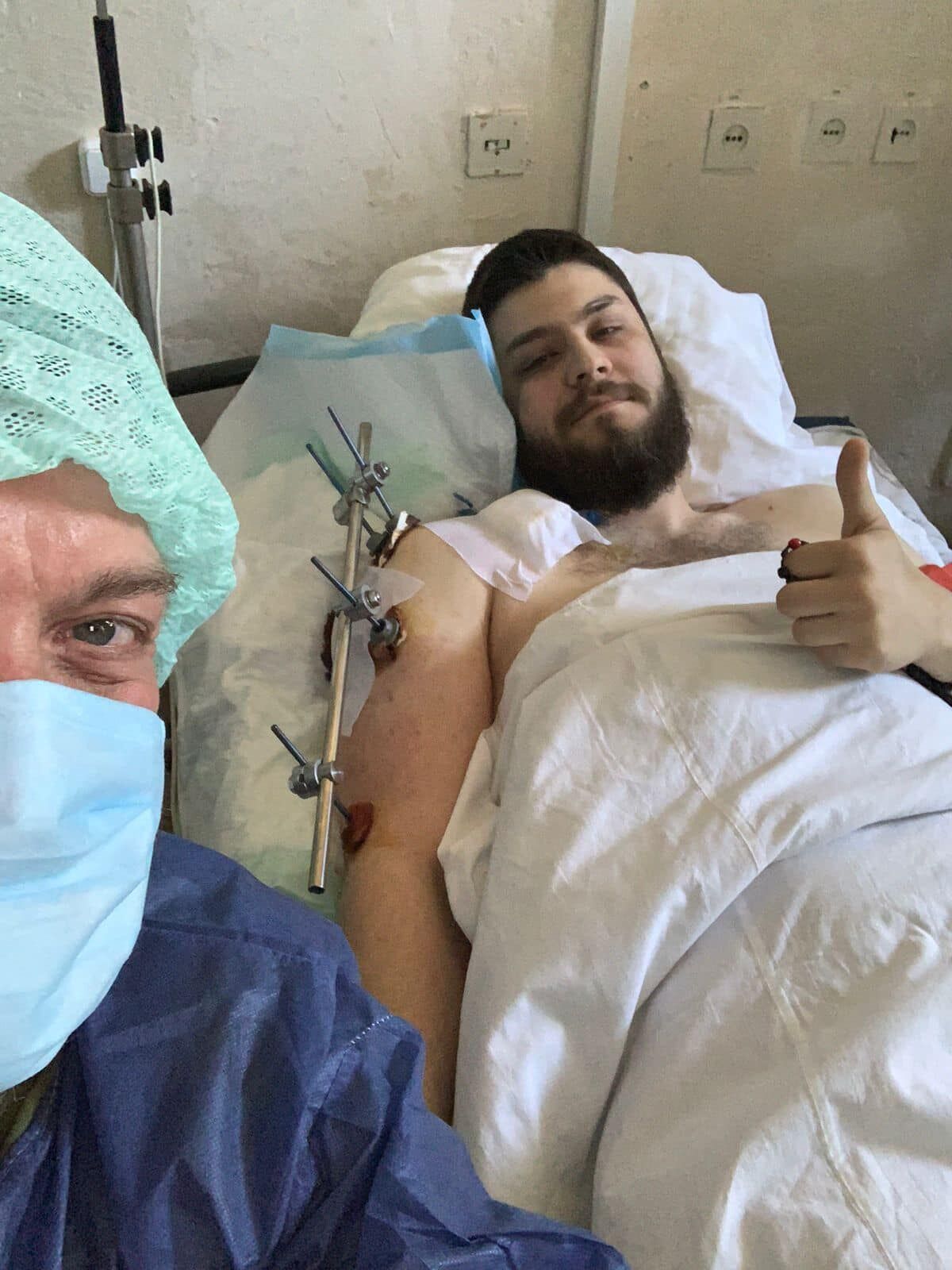 ''He will celebrate his birthday twice now'': Tiahnybok's son was wounded at the front. Photo