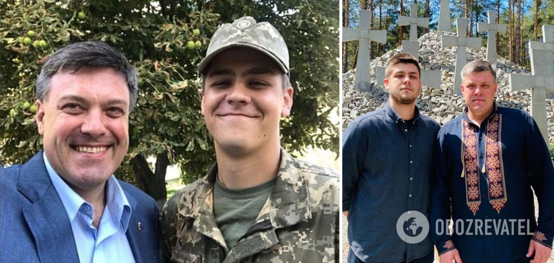 ''He will celebrate his birthday twice now'': Tiahnybok's son was wounded at the front. Photo