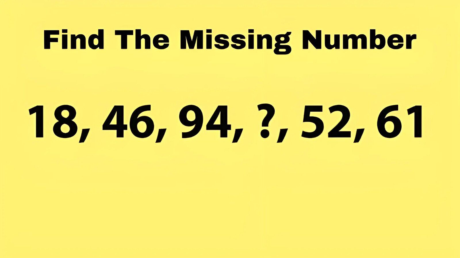 What number is missing? A tricky puzzle