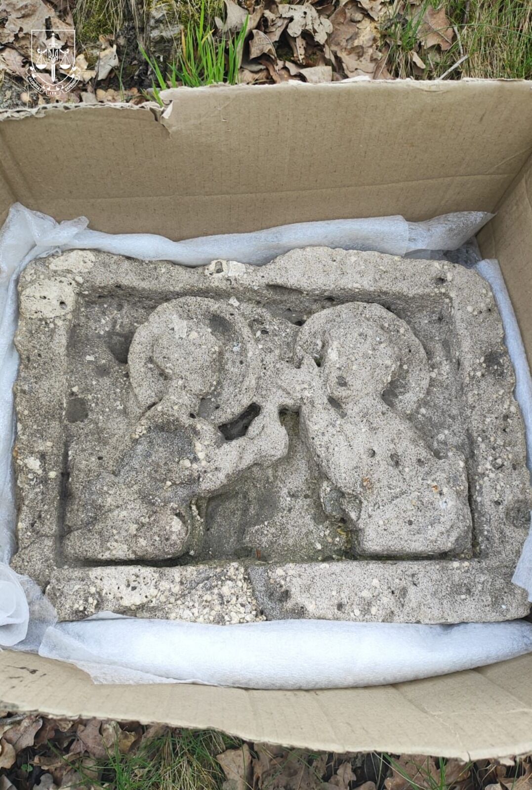 Two angels from the times of Kyivan Rus found in Volyn. Photo of the historical monument