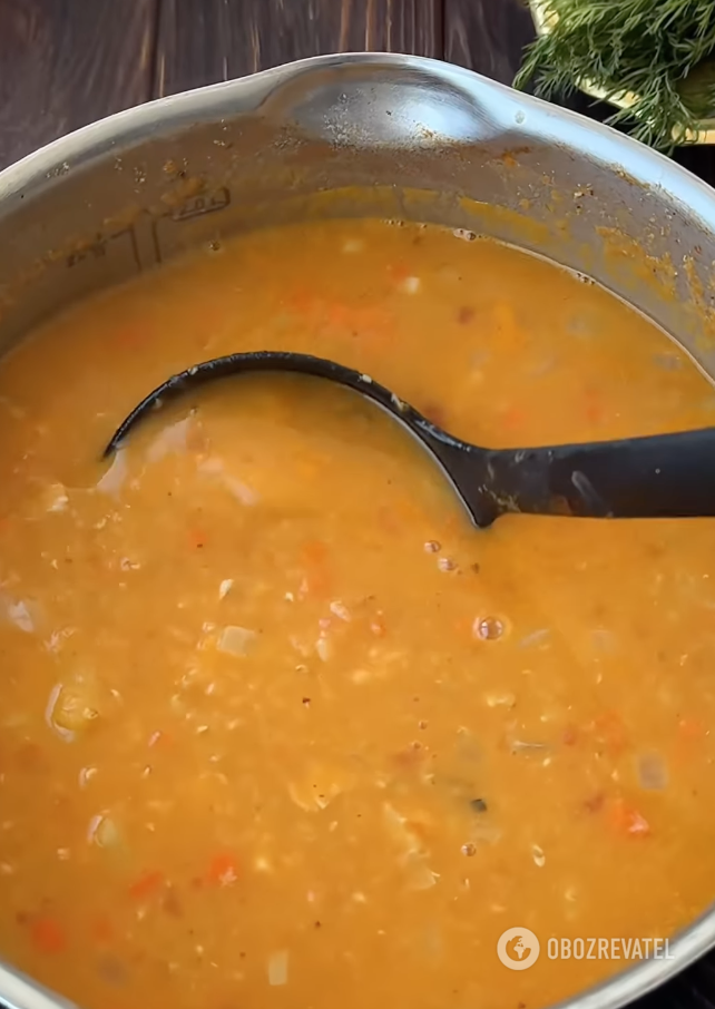 Lentil soup