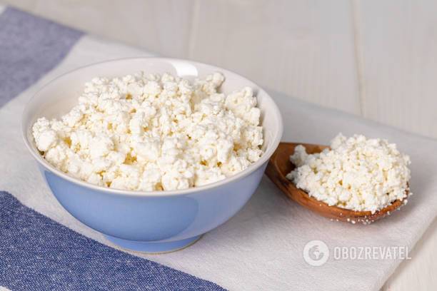 Cottage cheese for baking
