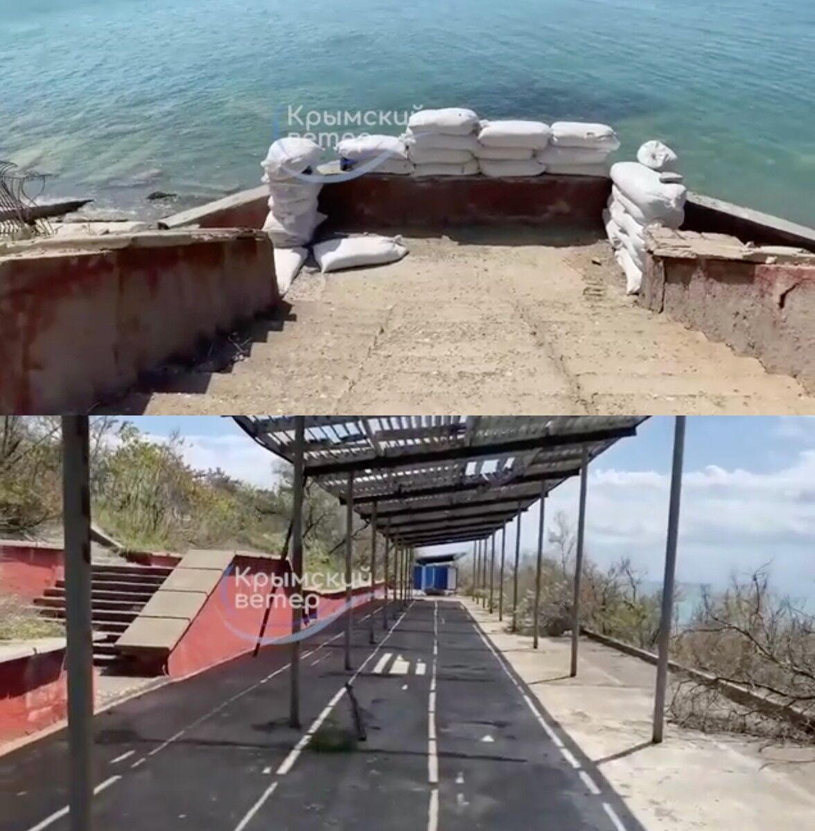 Like after the apocalypse. A video from a popular resort in Crimea, which was visited by the Russian military, was shown online