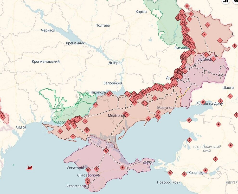 Mapa działań wojennych