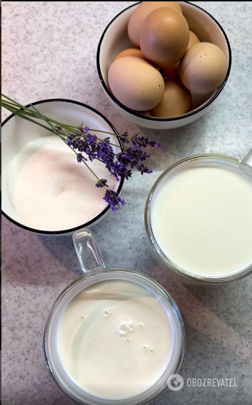 Homemade lavender ice cream: saves in the summer heat