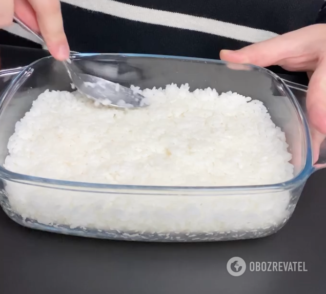 Rice for a dish