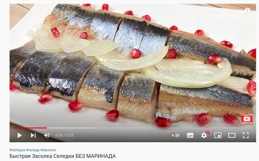 Lightly salted herring recipe