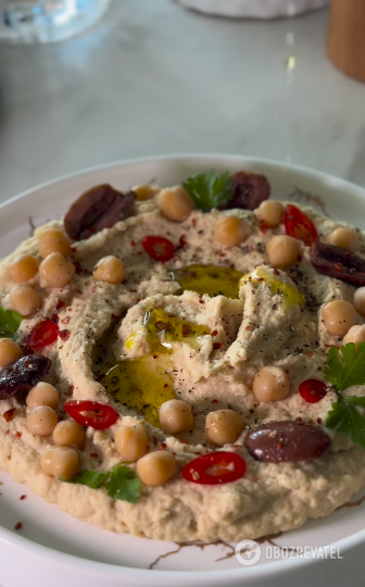 Homemade hummus: it will turn out better than in expensive restaurants