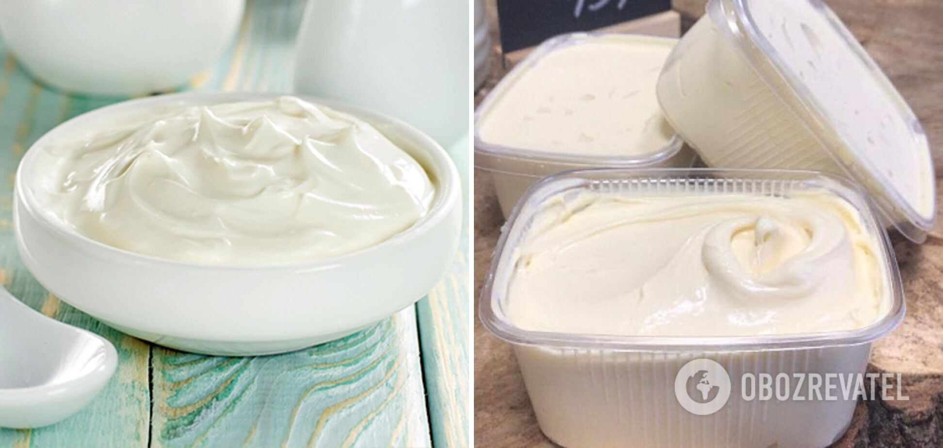 Sour cream for making a spread
