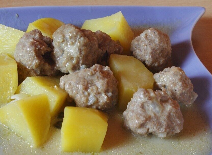 Healthy fish meatballs for children