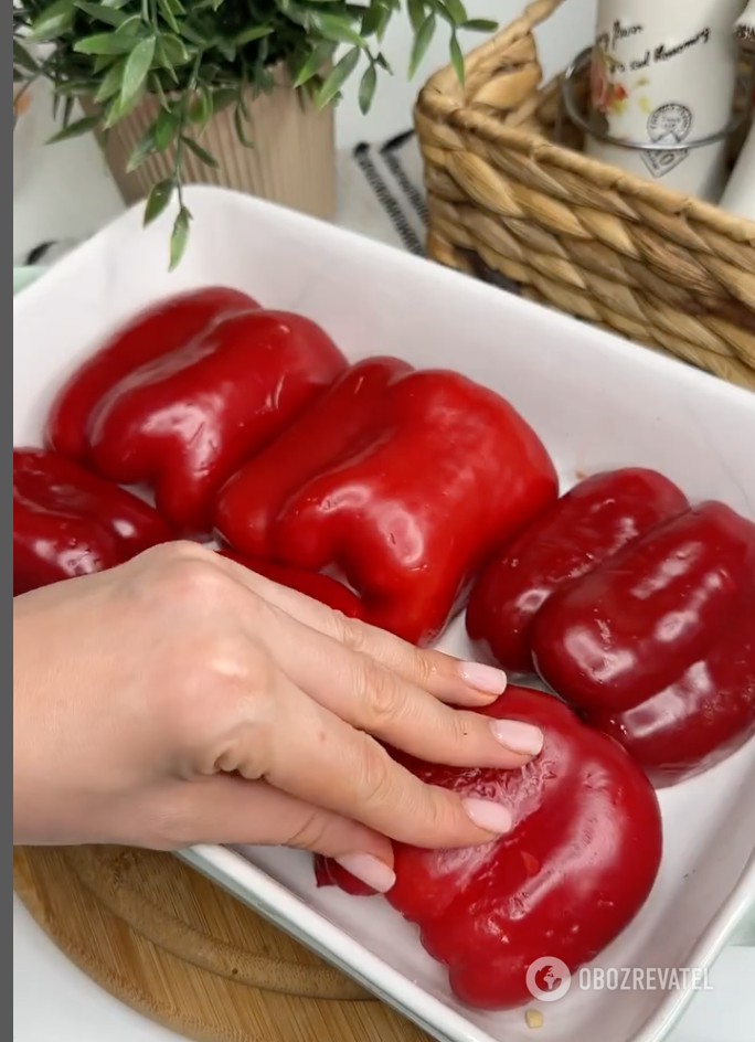 How much to bake peppers