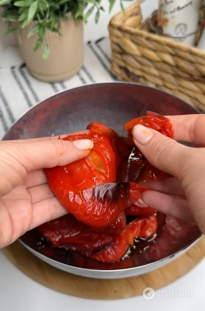 Roasted peppers