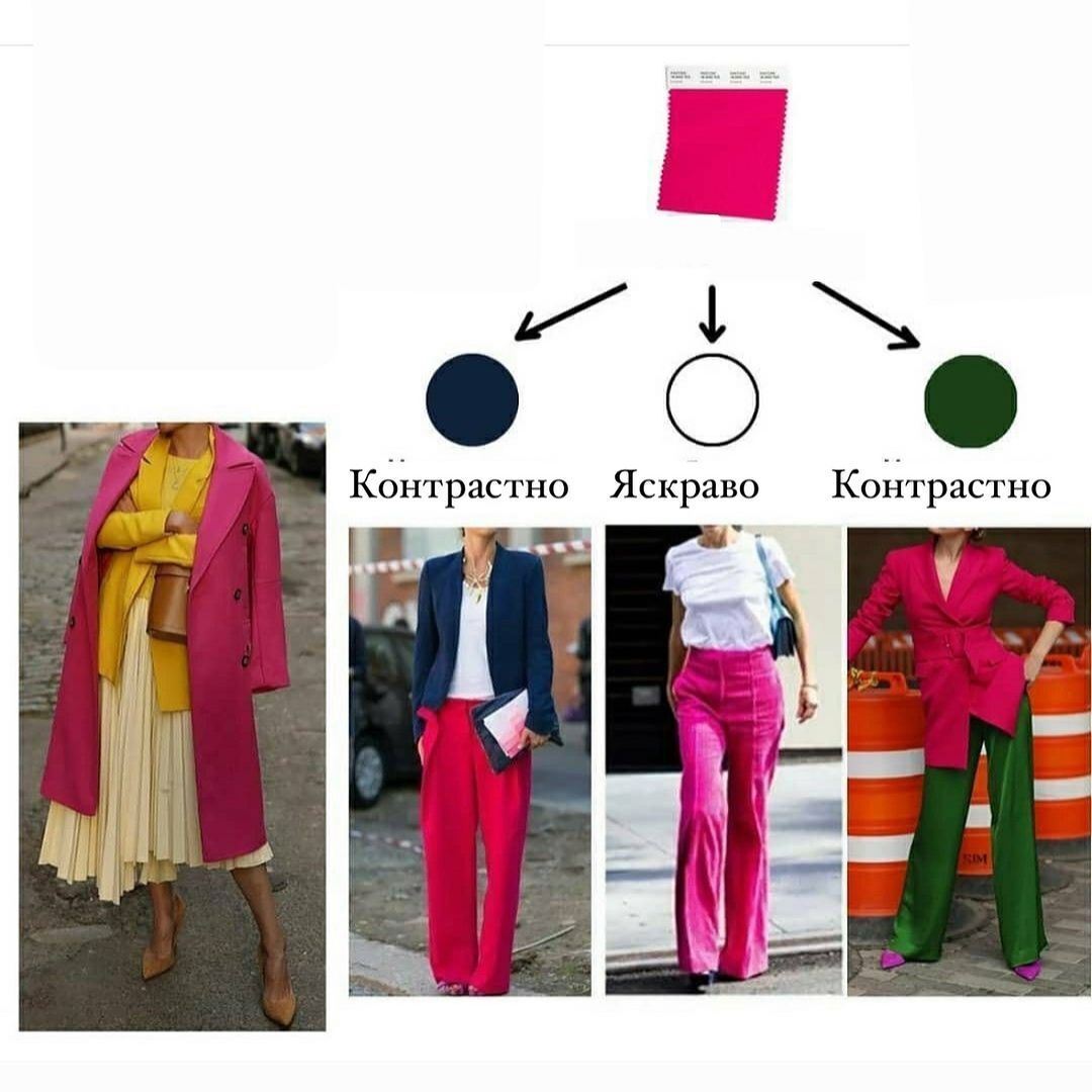 How to combine colors in your wardrobe to have an unbeatable look. A cheat sheet from a stylist