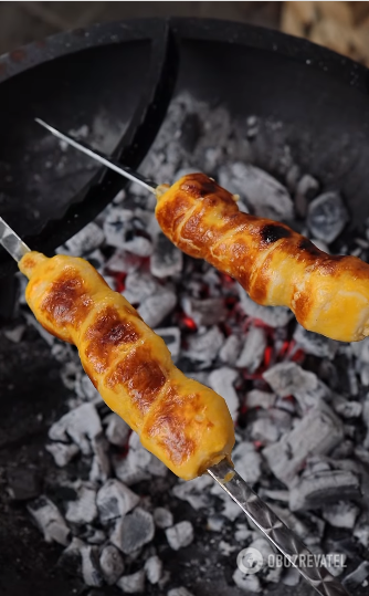Cheese kebab: how to diversify the picnic menu