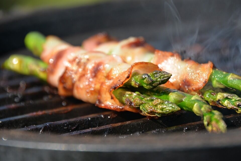 Baked asparagus