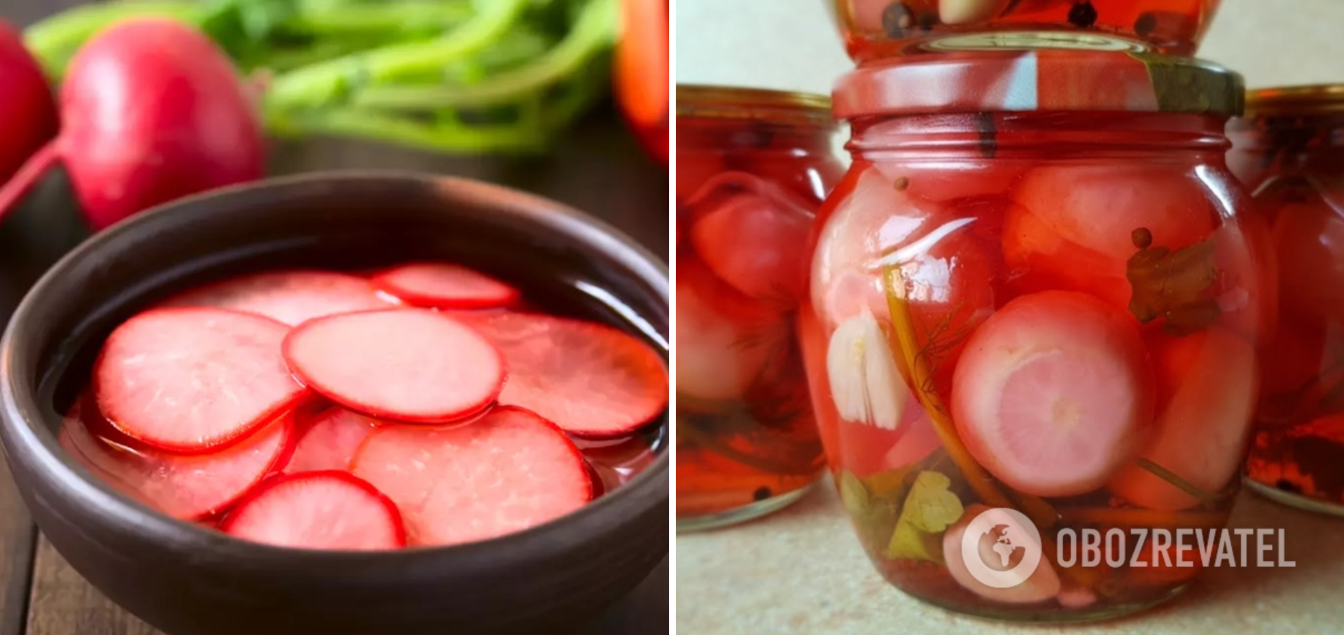 Pickled radish in a day