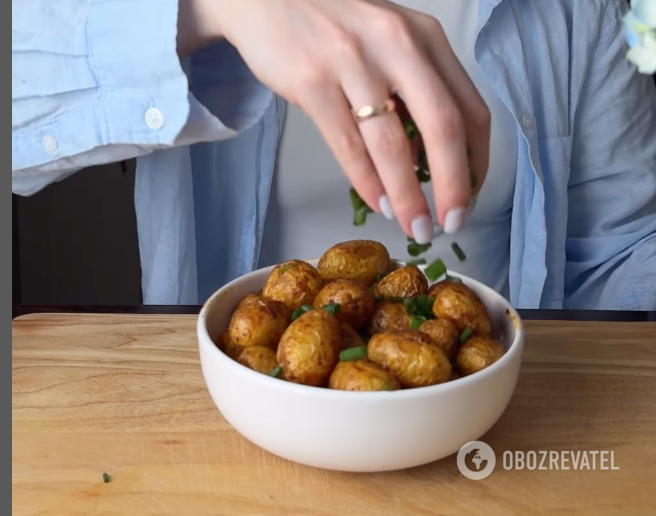 Ready-made baked potatoes