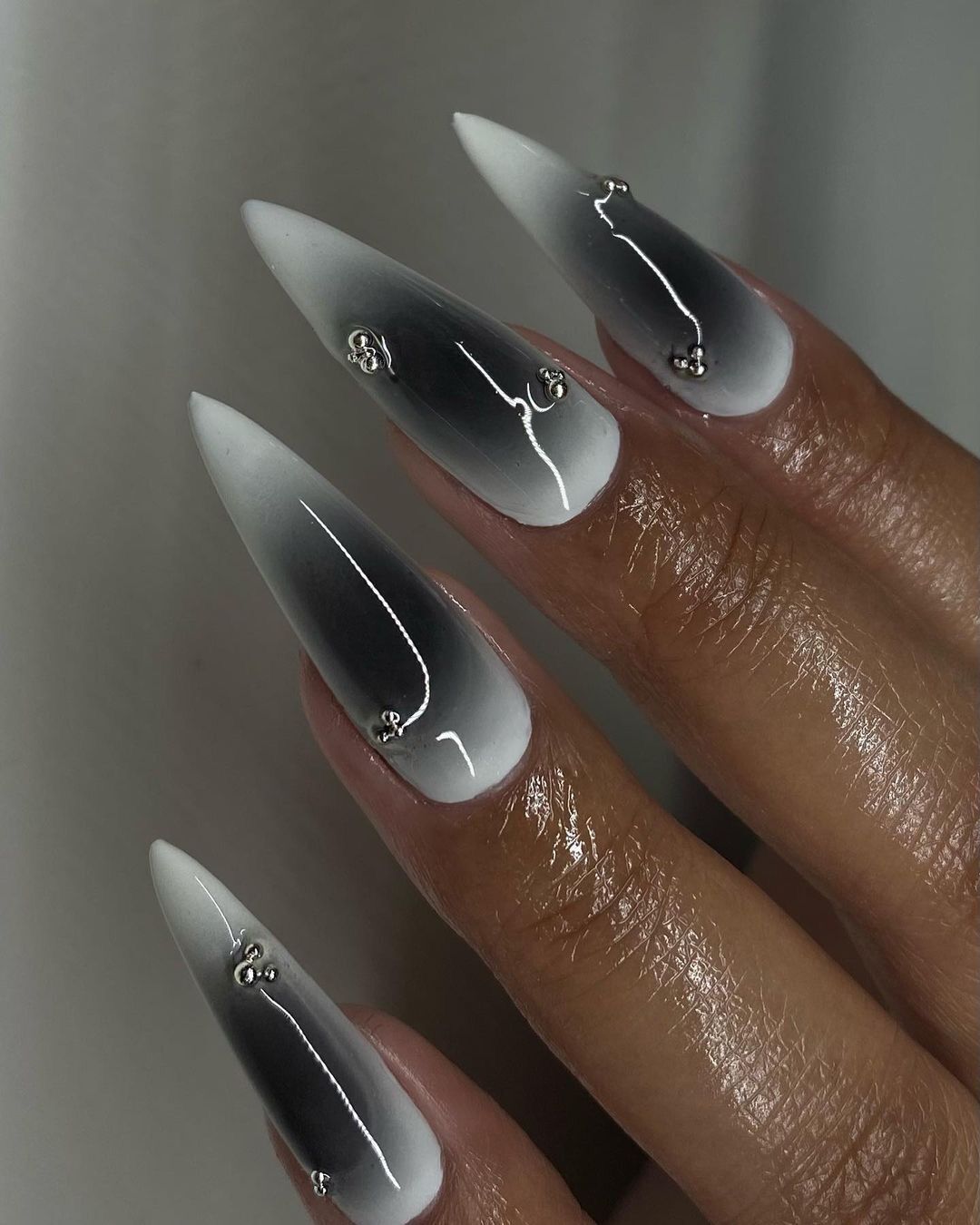 Black aura nails unexpectedly became a trend in 2024: who will suit this manicure