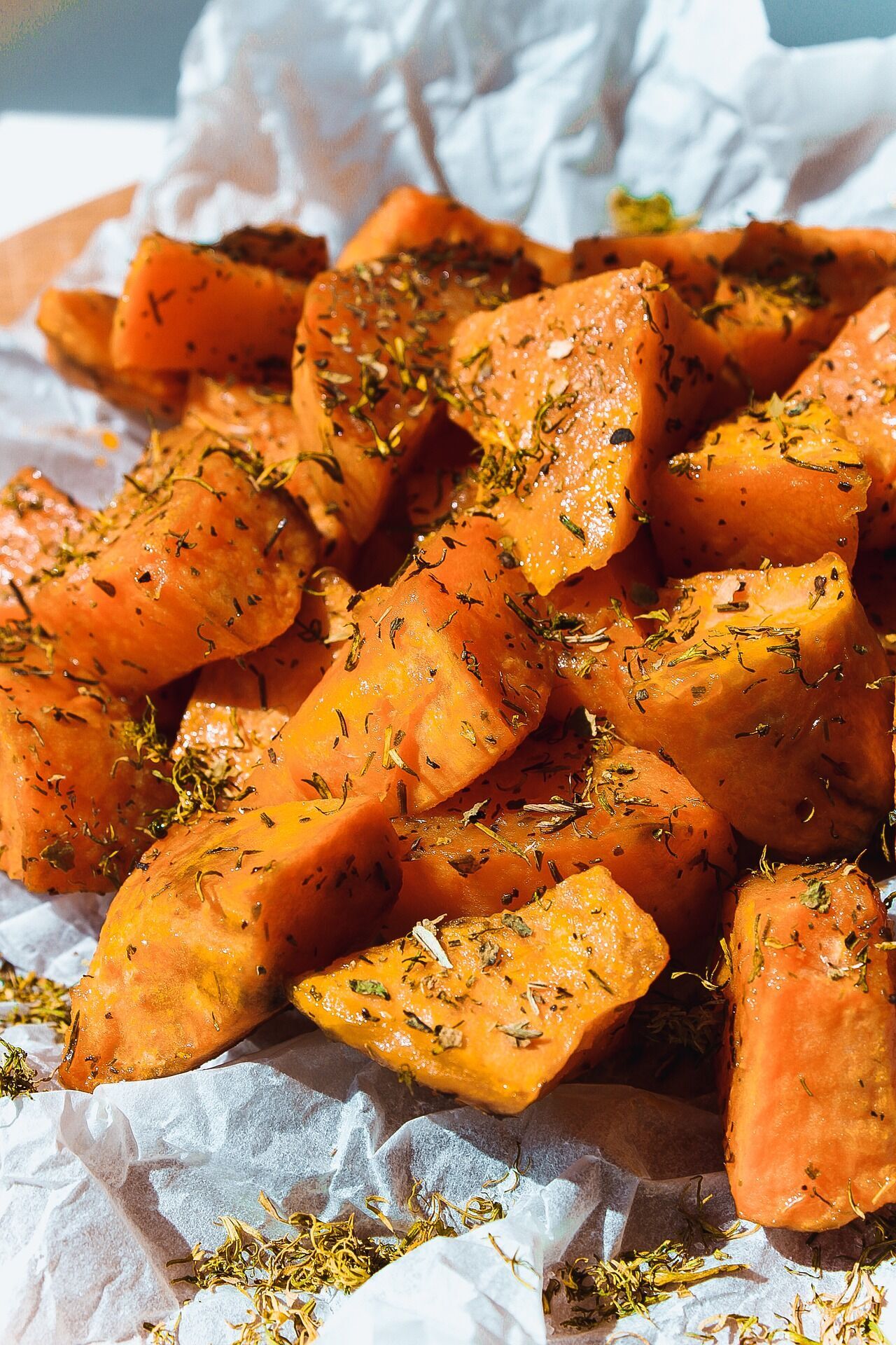 Baked sweet potatoes