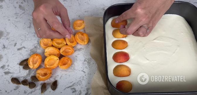 Apricot pie with cottage cheese filling: when you don't know what to do with seasonal fruits