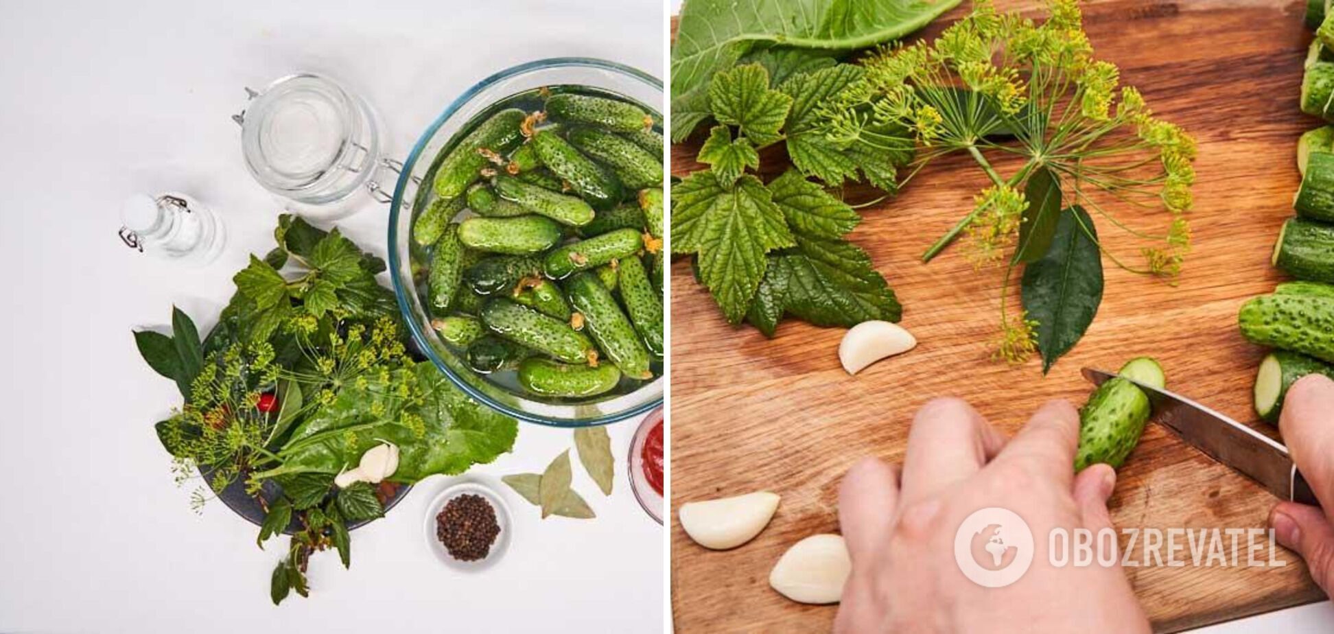 Cooking pickled cucumbers