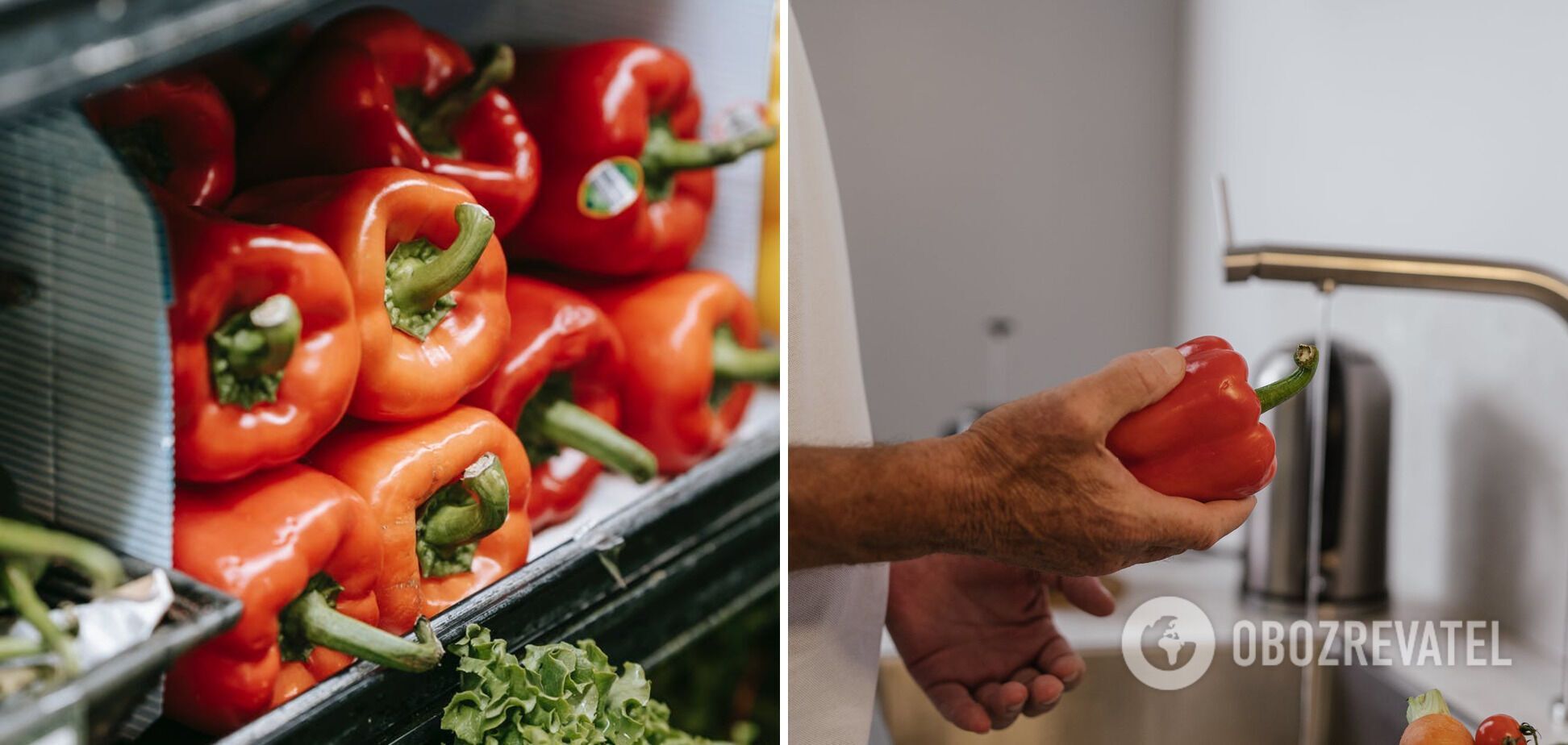 Bell peppers for the dish