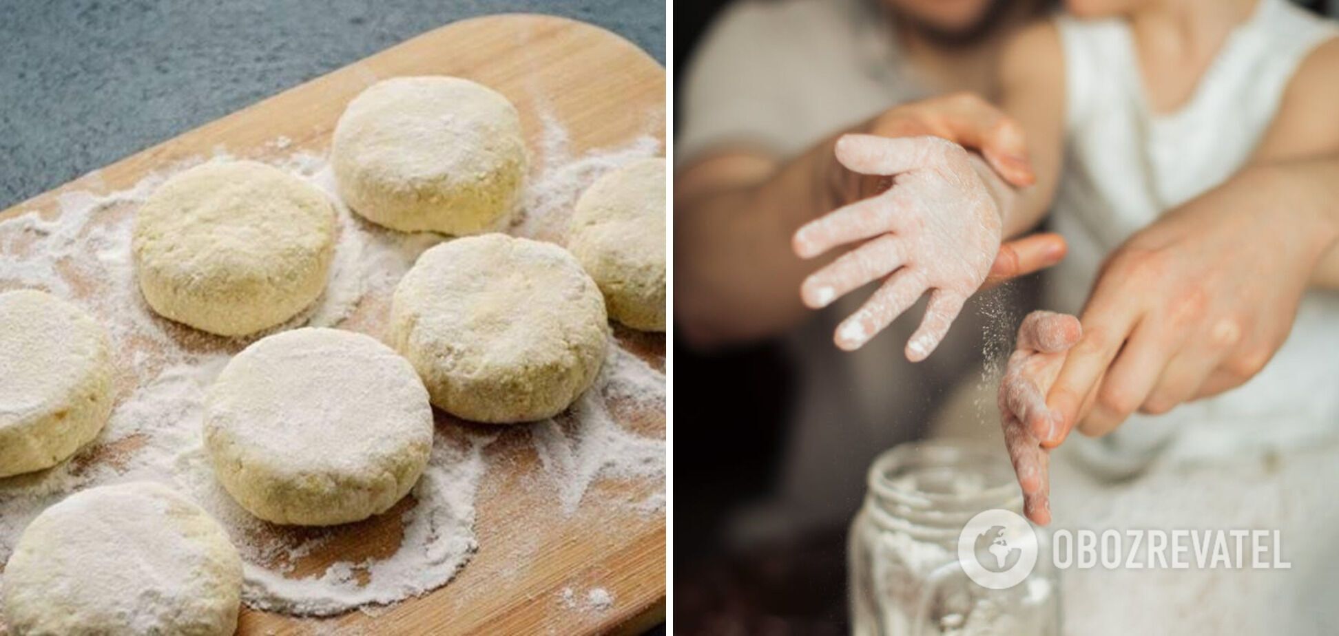 Forming cheese pancakes for frying