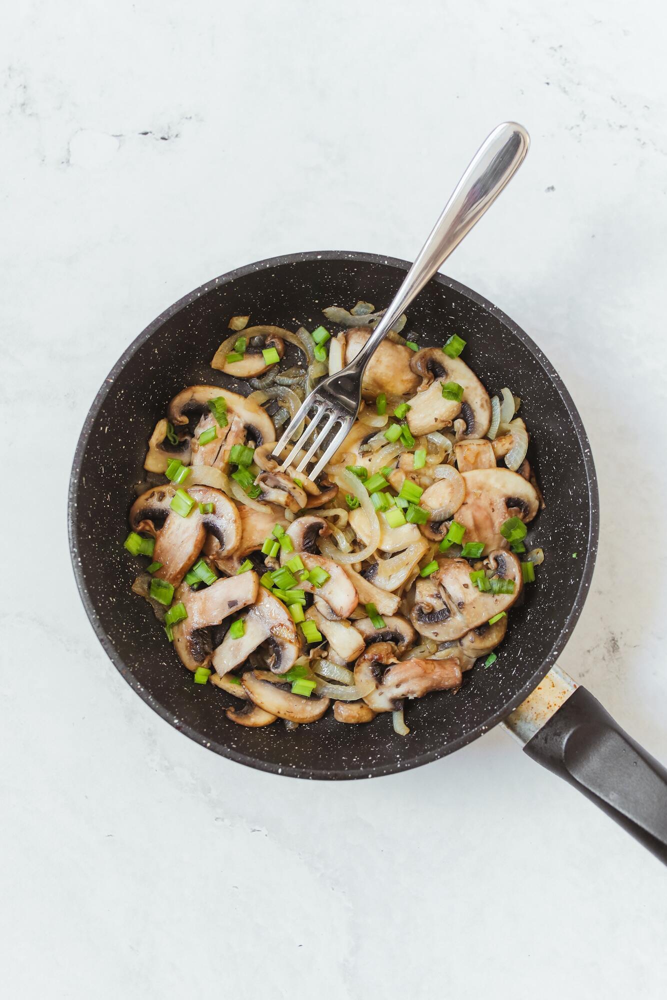 Fried champignons