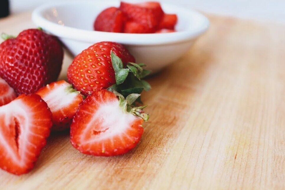 Desserts and pastries with strawberries