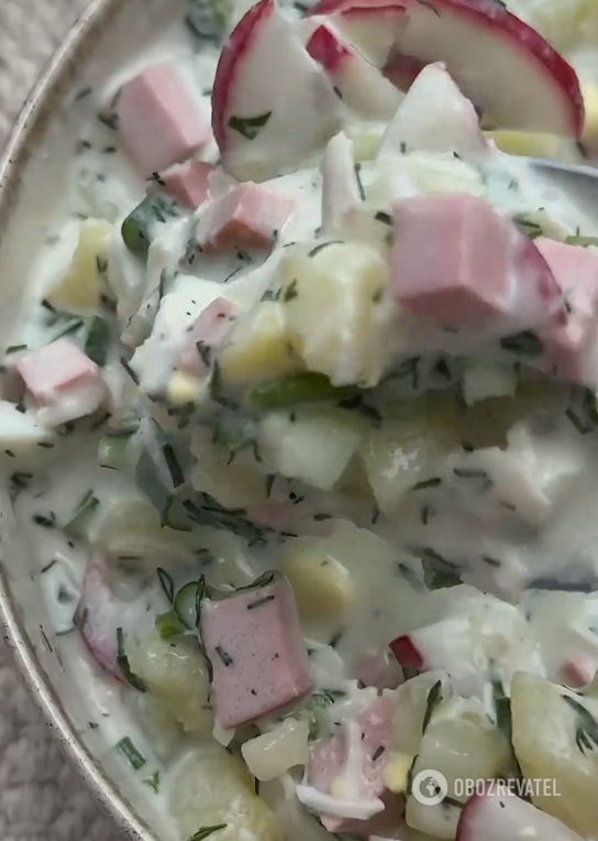 What, besides kvass and kefir, to cook delicious okroshka with: it will turn out to be low-fat and very refreshing