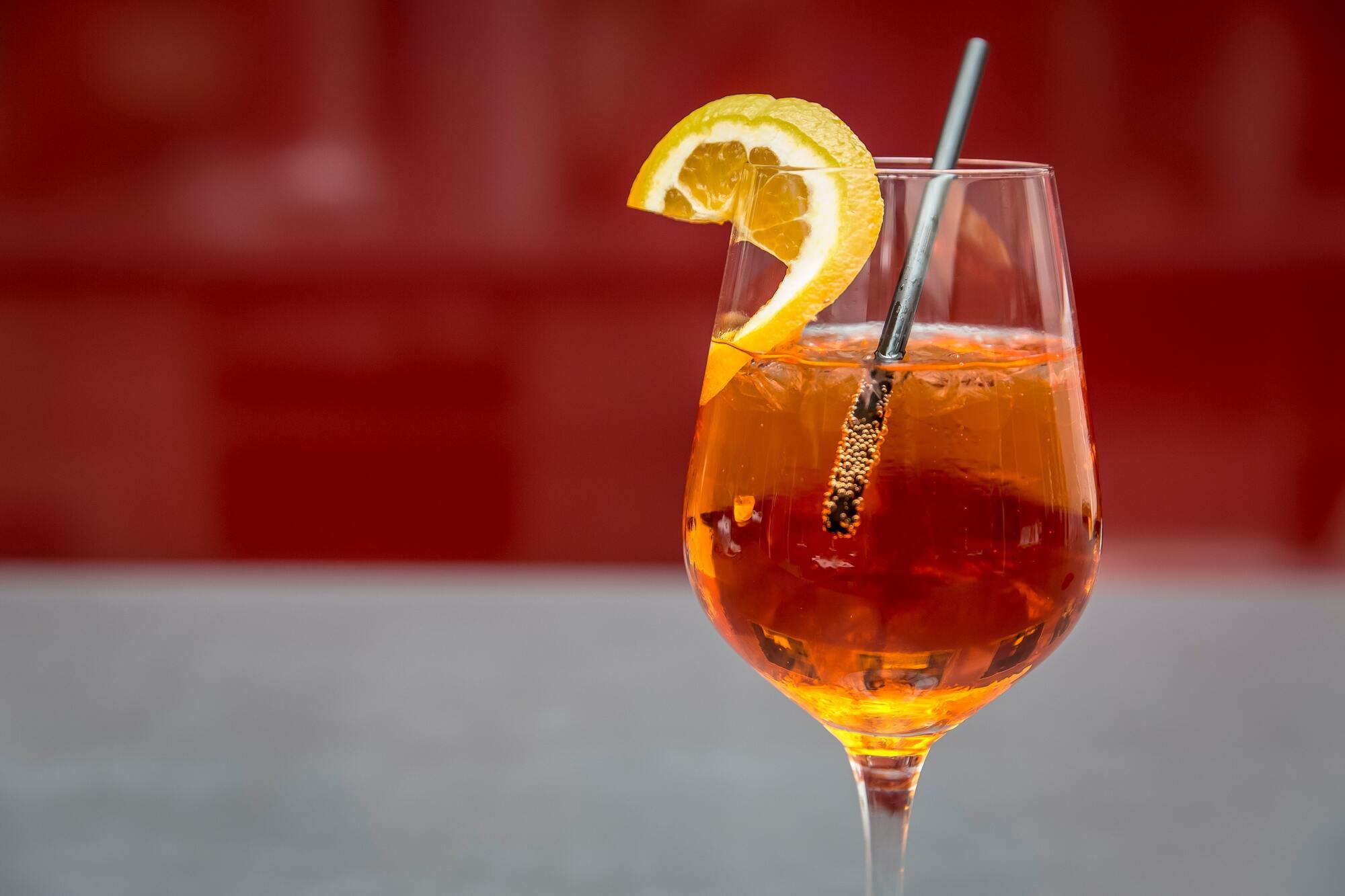 ''Aperol'' with juice