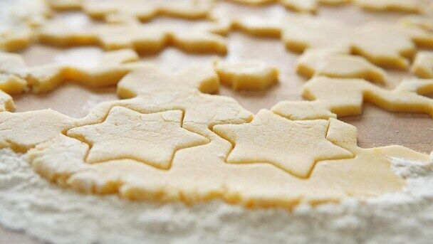 Dough for homemade cookies