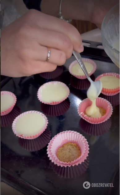 Mini cheesecakes in a hurry: the dough is very simple to prepare