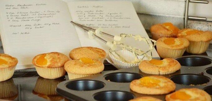 Lush and flavorful kefir muffins