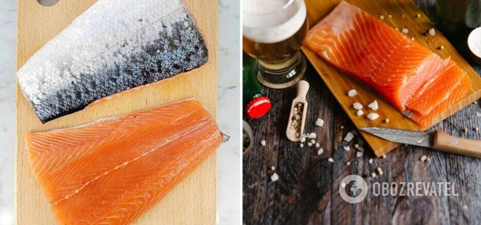 Salmon for salting